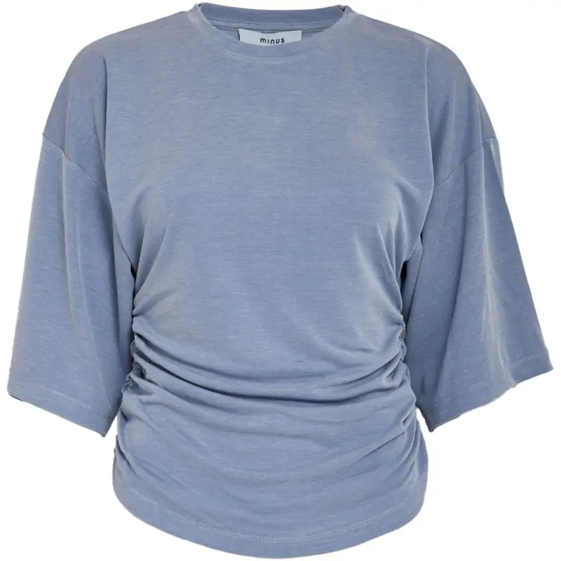 Lichtblauw modal t-shirt Nalani