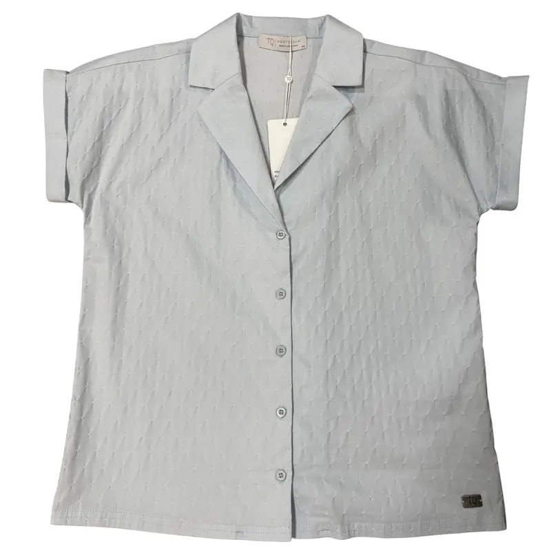 Lichtblauwe travel blouse Binthe Carlos