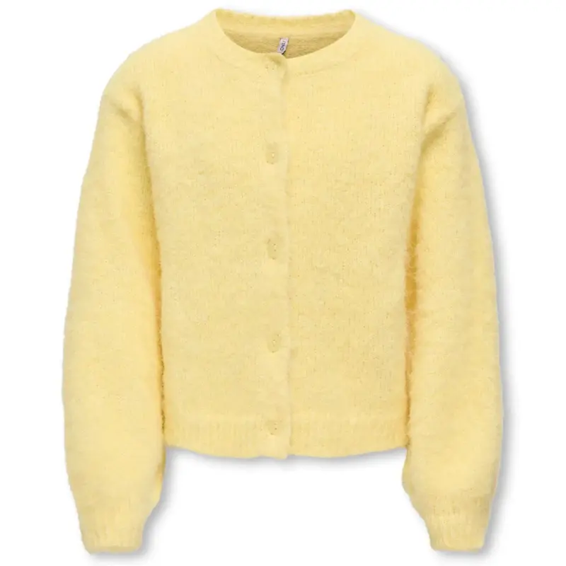 Lichtgeel o-neck knit vest Galo