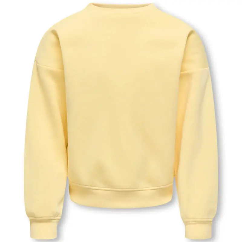 Lichtgele backprint sweater Sweat