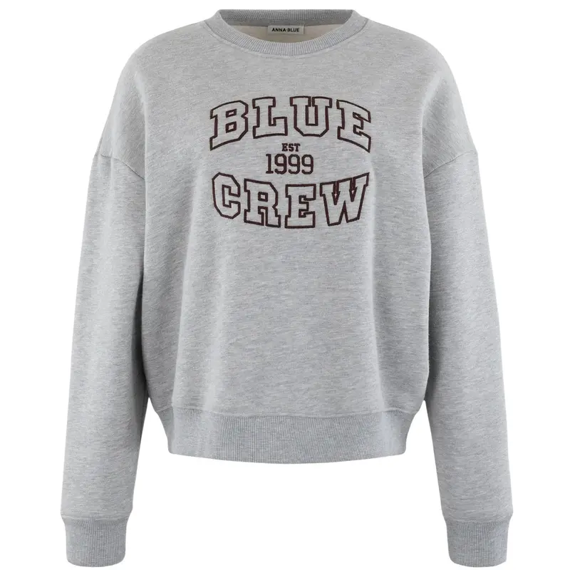 Lichtgrijze crewneck sweater Blue Crew