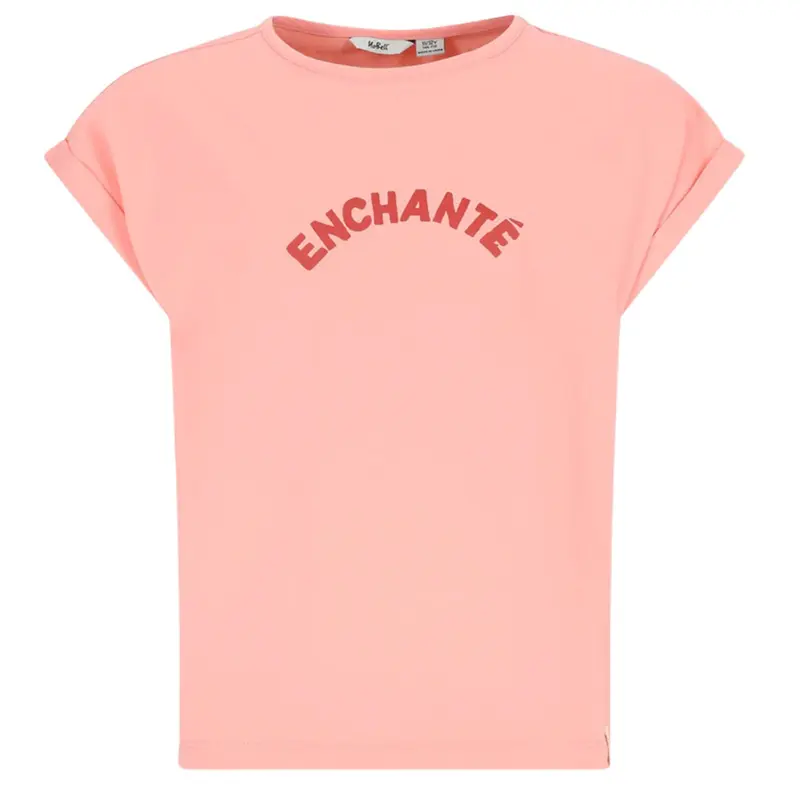 Lichtoranje backprint t-shirt Kasis