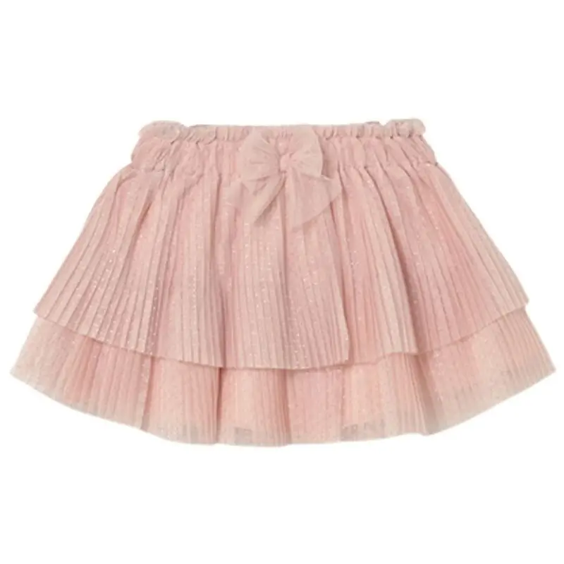 Lichtroze pleated tulle rok 1902