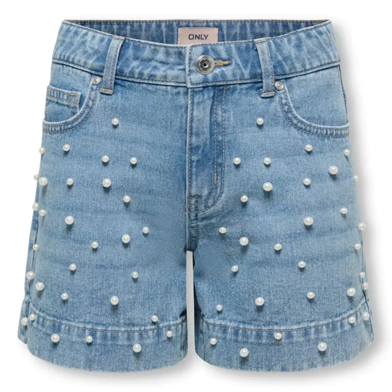 Light Blue Denim pearl denim short Vera
