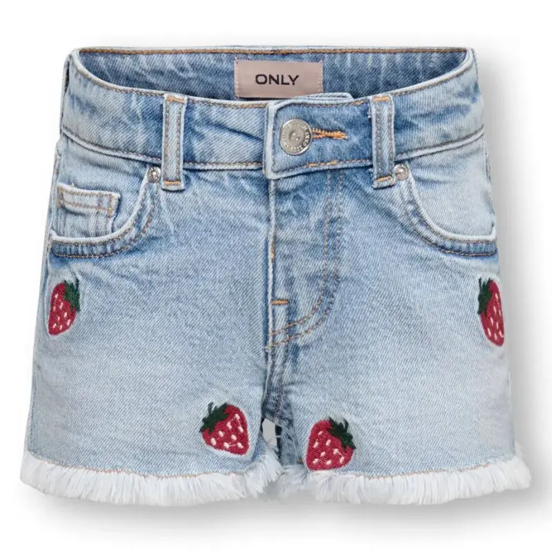 Light Blue Denim straight fit short Robyn