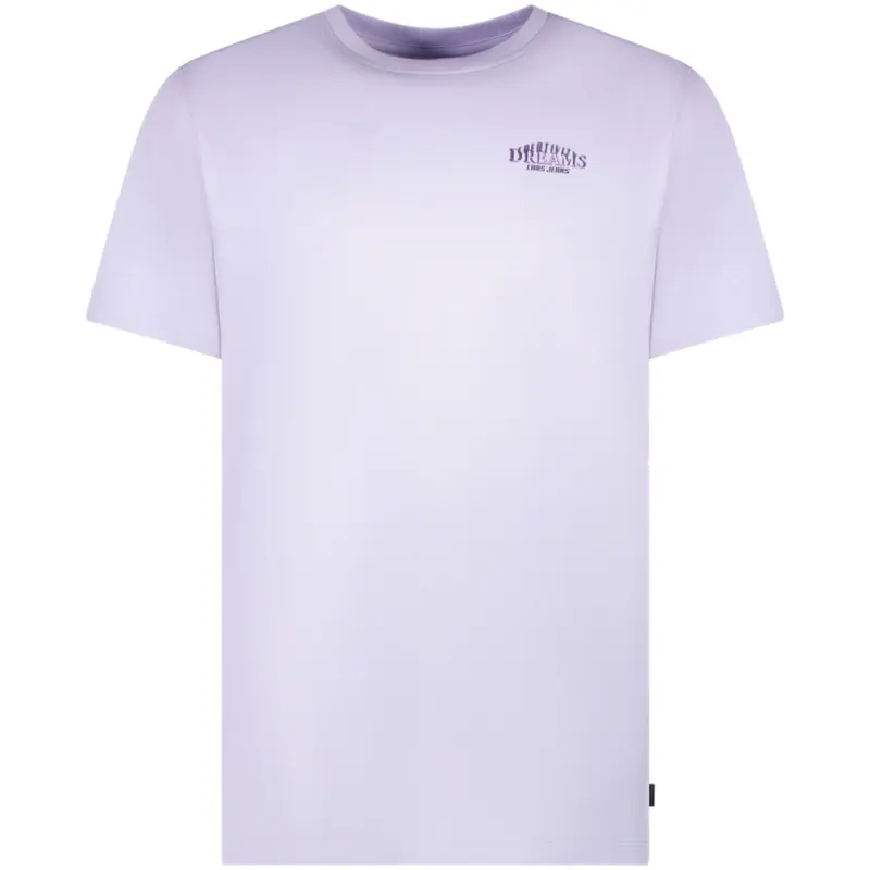 Lila ronde hals backprint t-shirt Axor