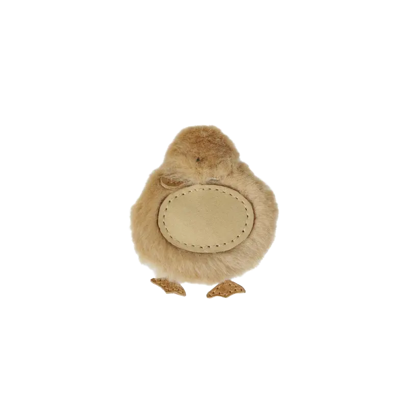 Lipu Clip | Duckling | Camel Soft Faux Fur