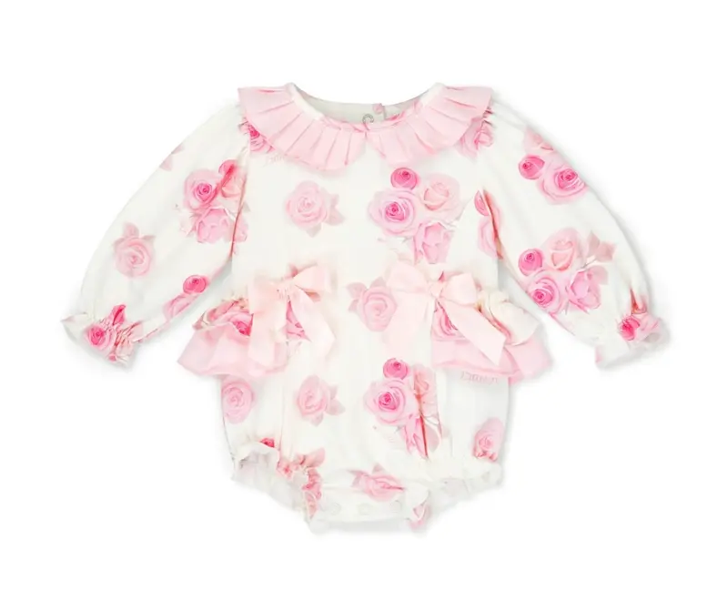 Little A - Della rose print romper