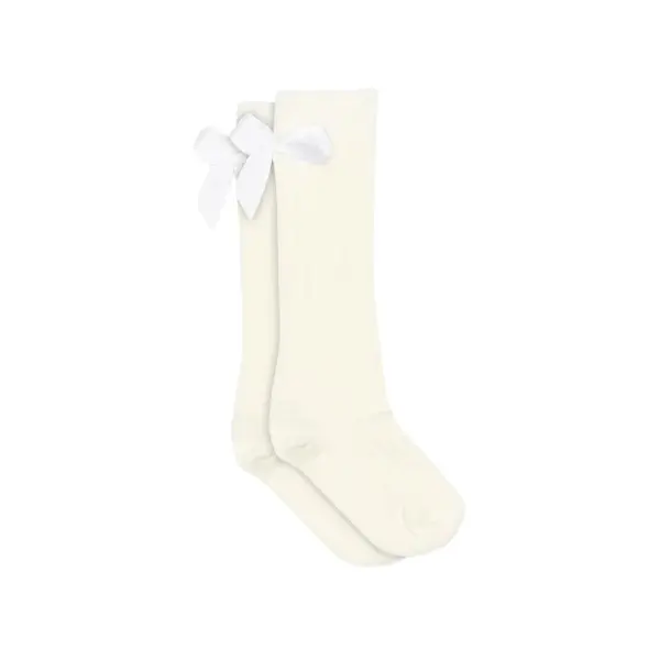 Liva Knee Socks Show White