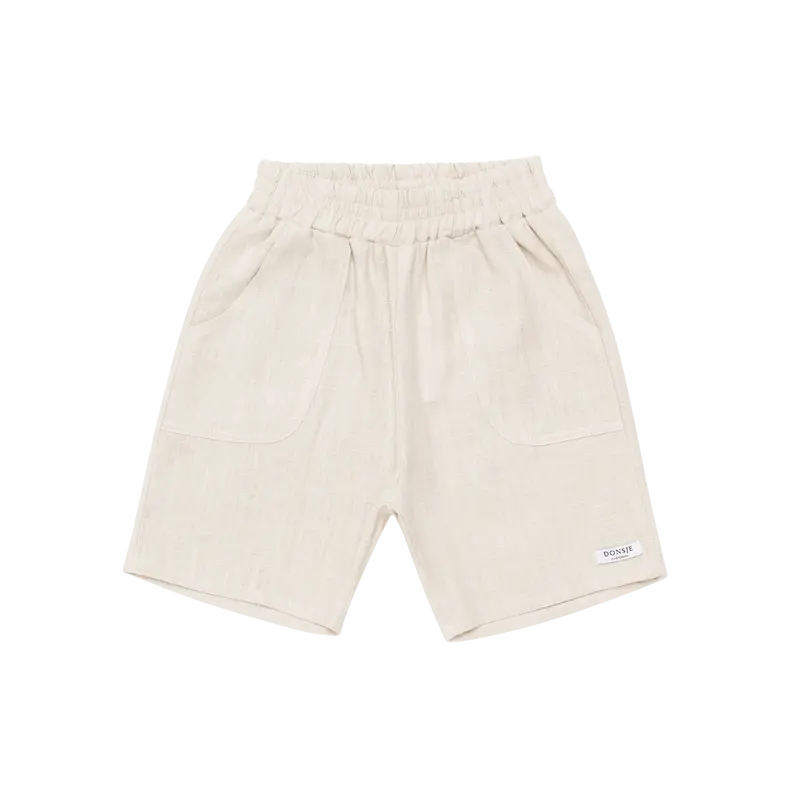 Loanni Linen Shorts | Soft Sand