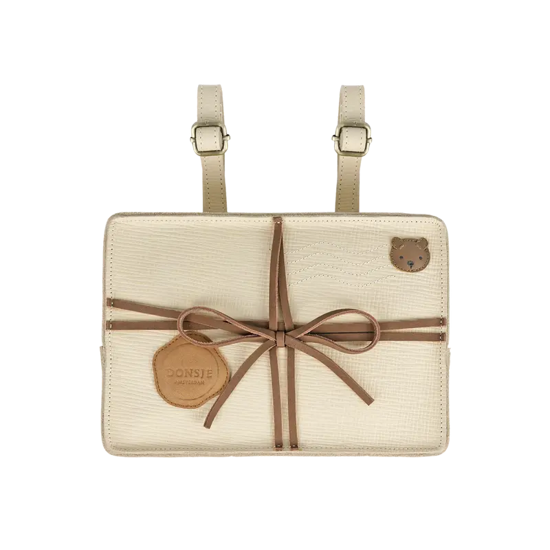 Logio Backpack | Envelope | Cream Scored Leather