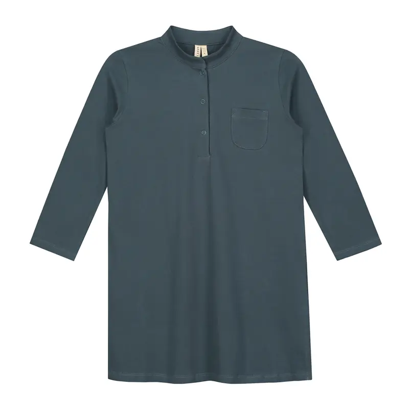 Long Beach 3/4 Shirt Blue Grey