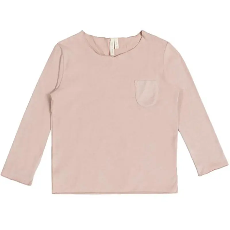 Long Sleeve Pocket Tee Vintage Pink