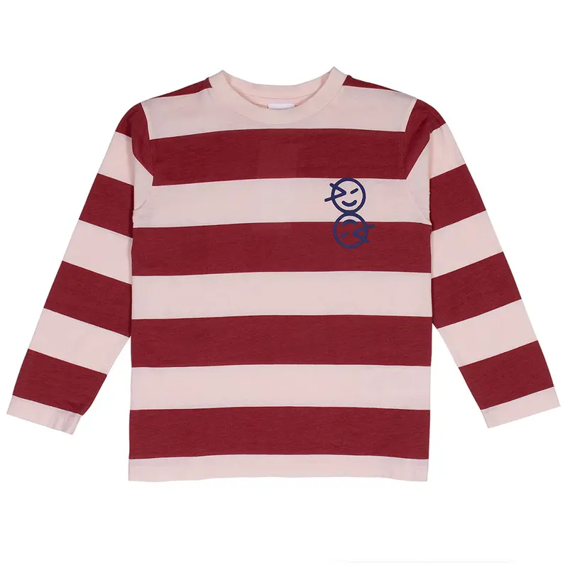 Longsleeve Base Layer Ecru Collage Red
