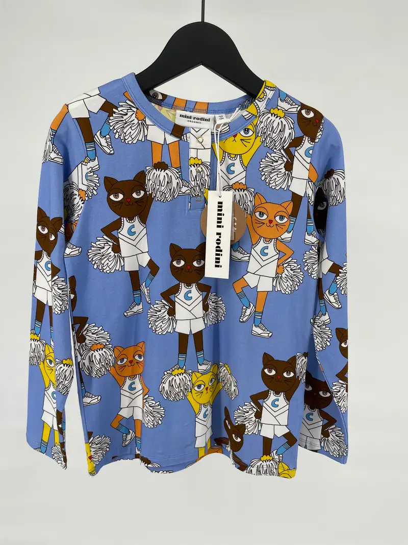 Longsleeve Blauw Cheercats Maat 128 / 134