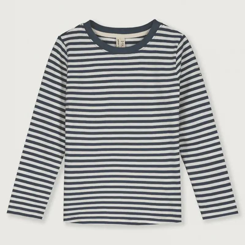 Longsleeve Blue Grey Off White