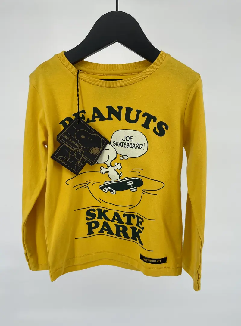 Longsleeve Geel Snoopy Skatepark Maat 92