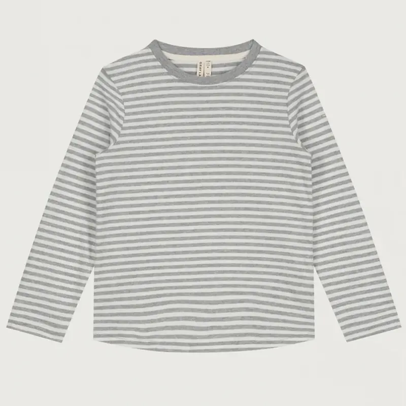 Longsleeve Grey Melange Off White