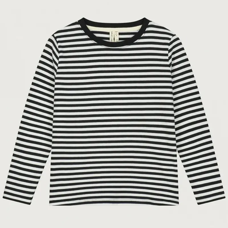 Longsleeve Nearly Black Off White