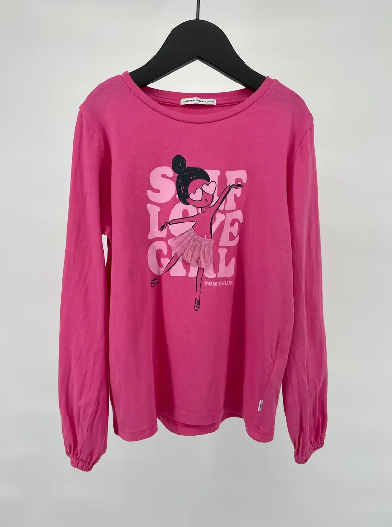 Longsleeve Roze Ballerina Maat 116 / 122