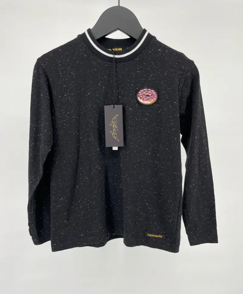 Longsleeve Zwart met Donut Maat 122