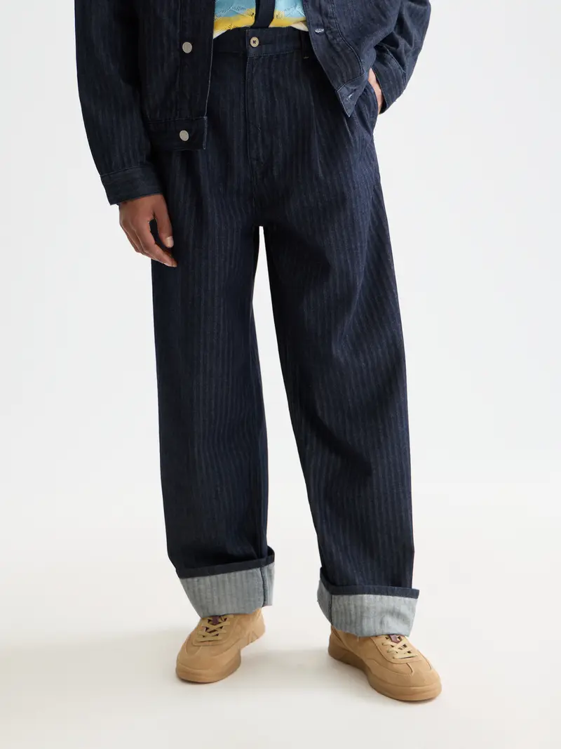 Loose Fit Denim Chino