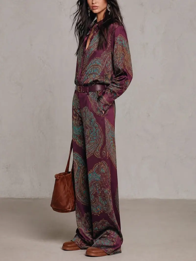 Lorelei - Seidiger Paisley-Zweiteiler