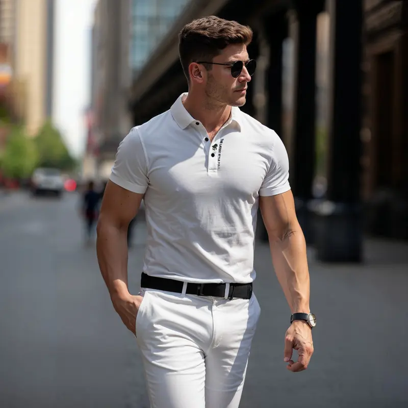 Lucas | Herren Stretch Baumwoll Polo-Shirt