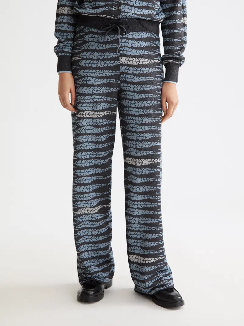 Lurex Jacquard Trousers