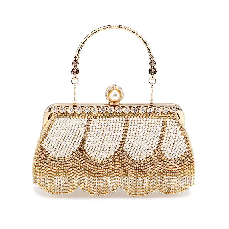 Luxe avondtas met diamanten