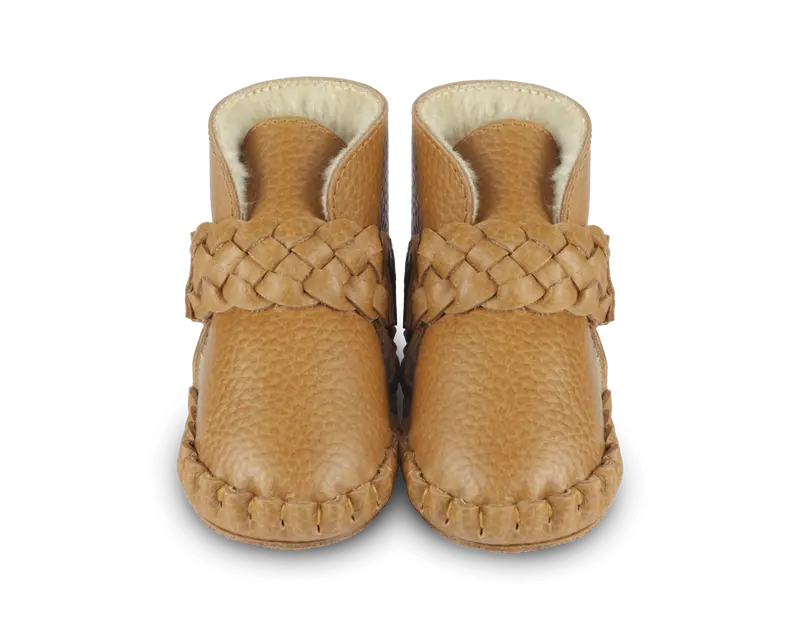 Mace Booties | Toast Grain Leather
