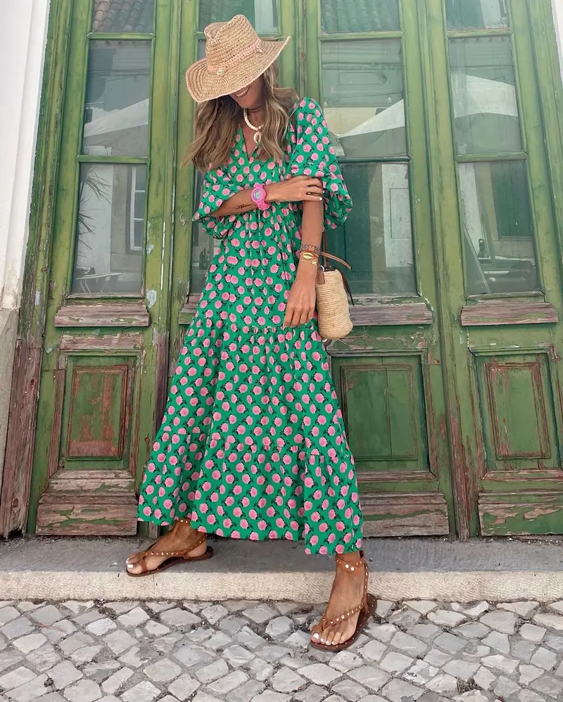 Maila | Bohemian Maxikleid
