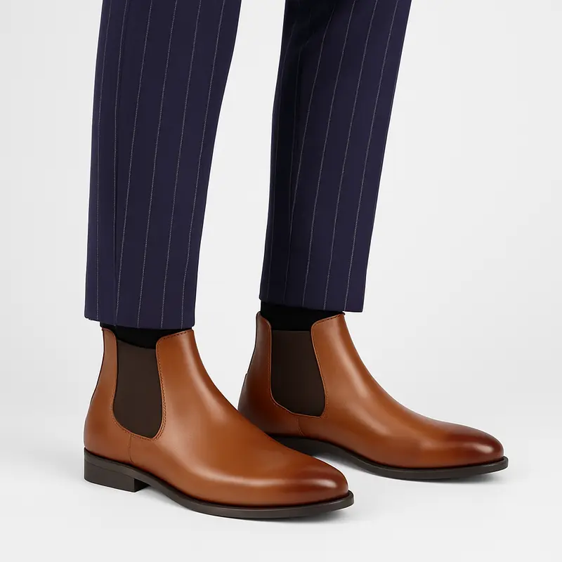 Marcus | Schlupf Hoher Schaft Chelsea-Stiefel