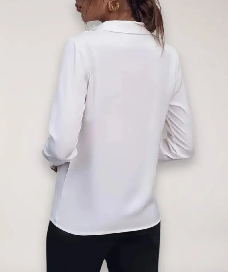 Marie | Damen Elegante Langarm Bluse