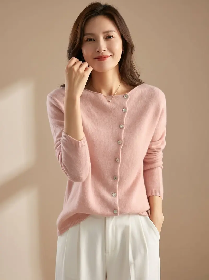 Marie | Damen Strickpullover Warm Gemütlich Klassisch