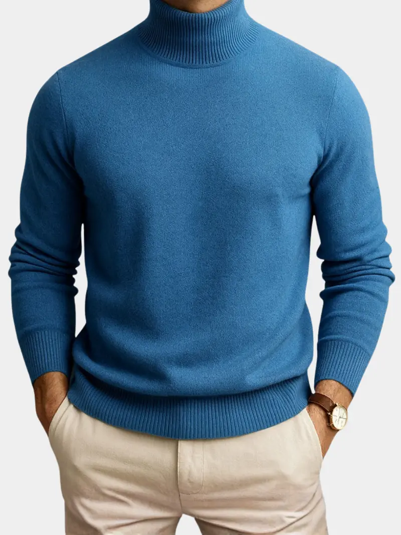 Markus | Pullover Herren hoher Kragen elegant & lässig