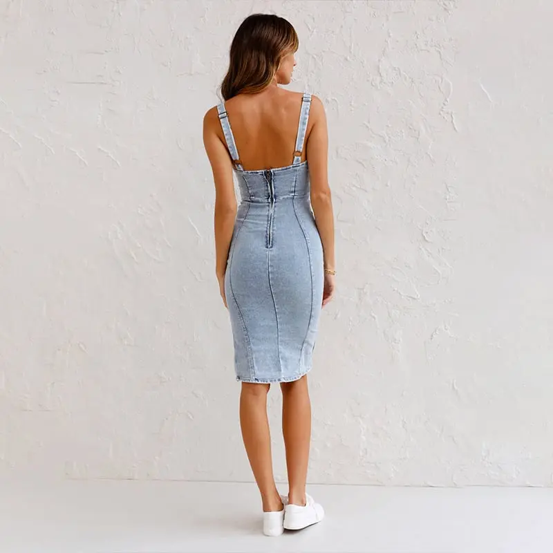Marnie - Figurbetontes Jeanskleid