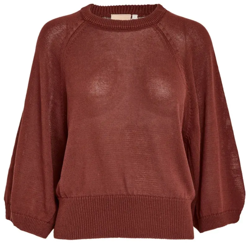 Maroon Red knit pullover Riley