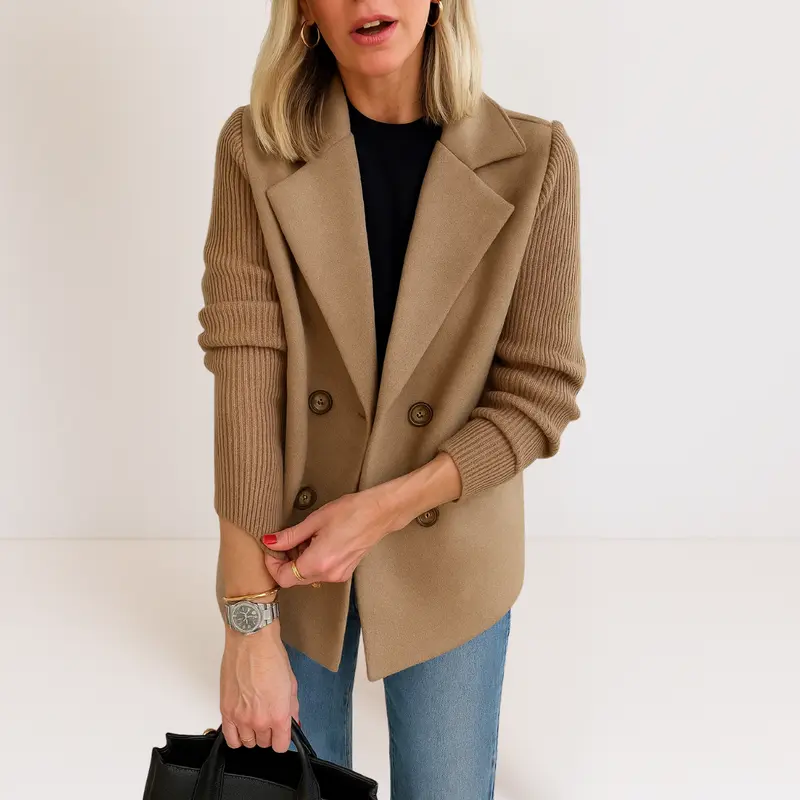 Martine™ | Elegante Jacke mit Strickärmeln