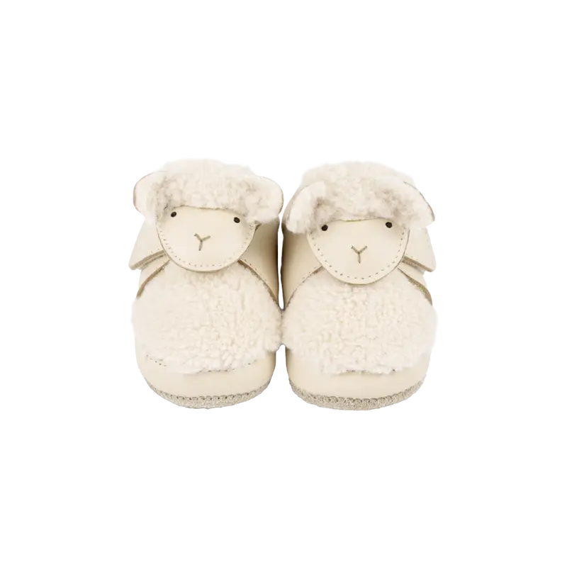 Matijn Sneakers | Lammy | Cream Leather