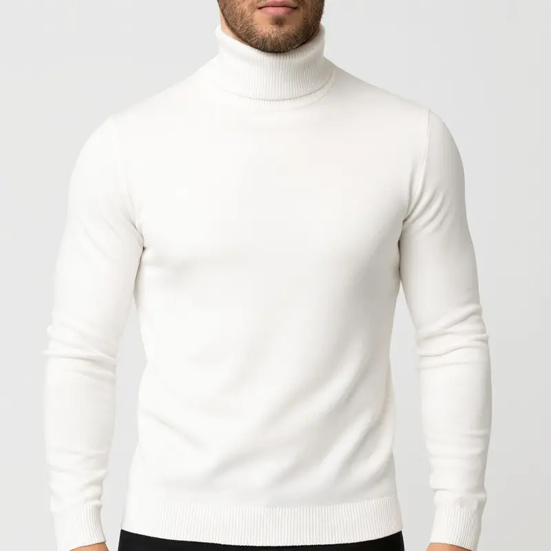 Matthias | Herren Klassischer Langärmliger Rollkragenpullover