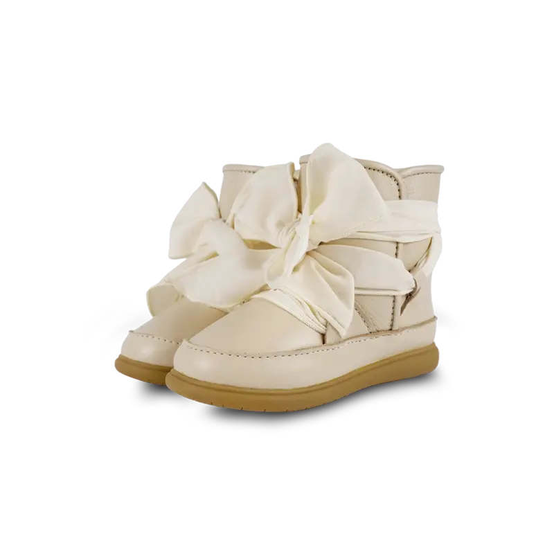 Maudi Shoes | Cream Leather