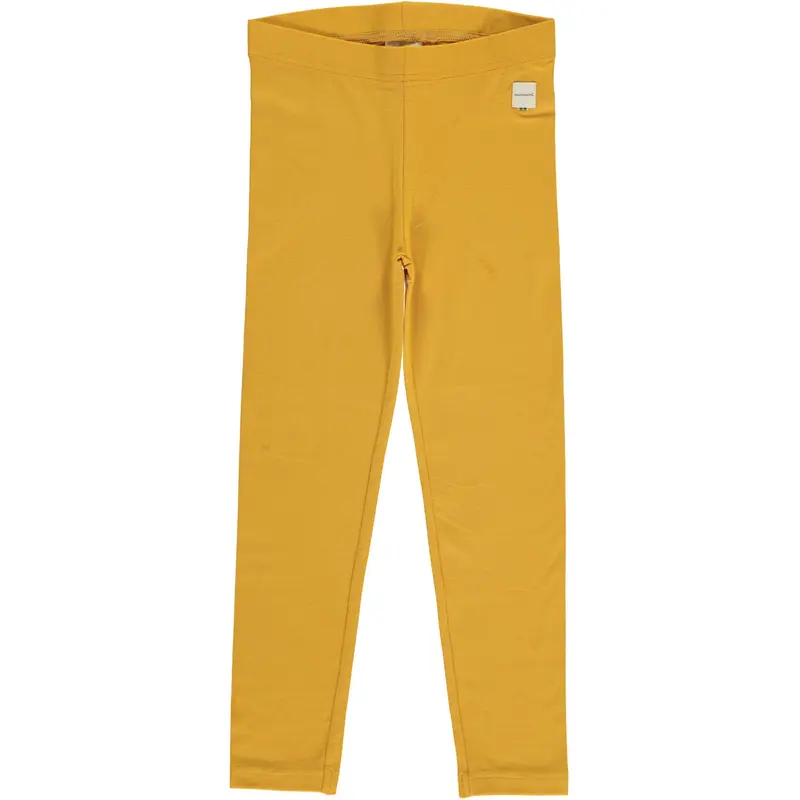 Maxomorra - Leggings Solid Ochre - Oker Gele Leggings