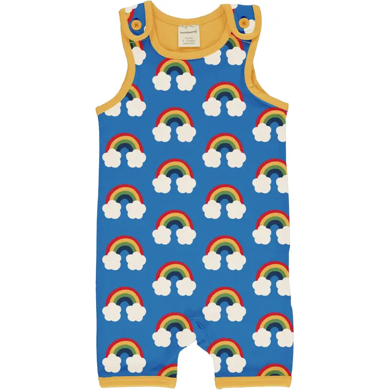 Maxomorra Short Playsuit Rainbow - Regenbogen Zomerpakje