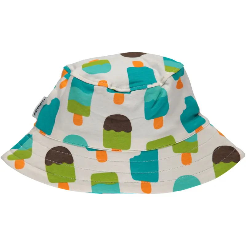 Maxomorra Sunhat Icecream White - Zonnehoedje Ijsjes