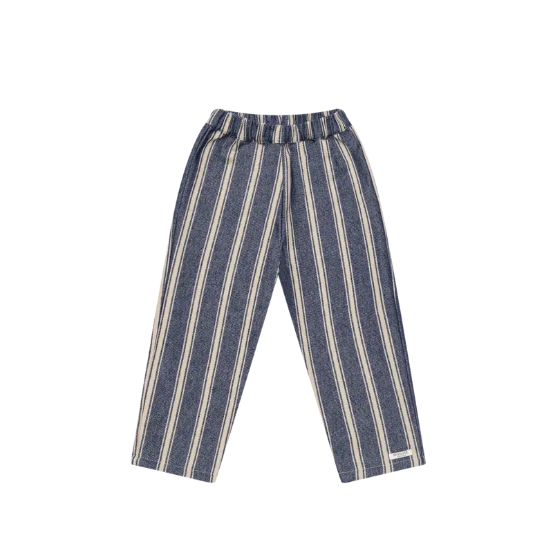 Menno Trousers | Blue - Soft Sand Striped