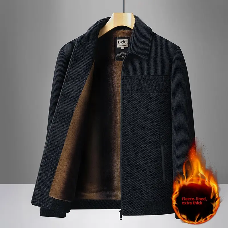 Men's chiffon thick-necked blazer