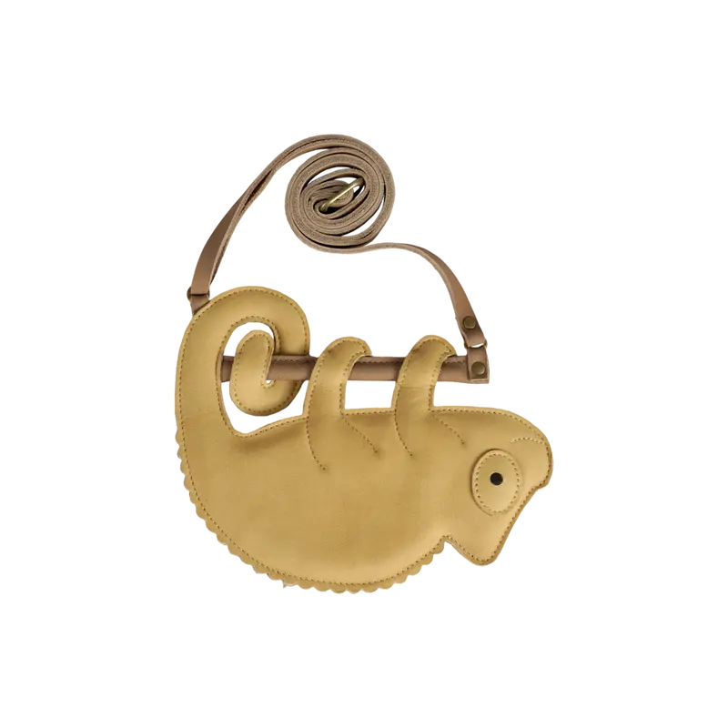 Merua Purse | Yellow Chameleon | Khaki Nubuck
