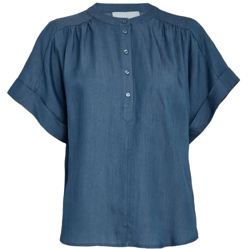 Mid Blue Denim lyocell blouse Mirja