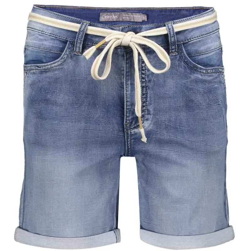 Mid Blue Denim short denim jeans Frances